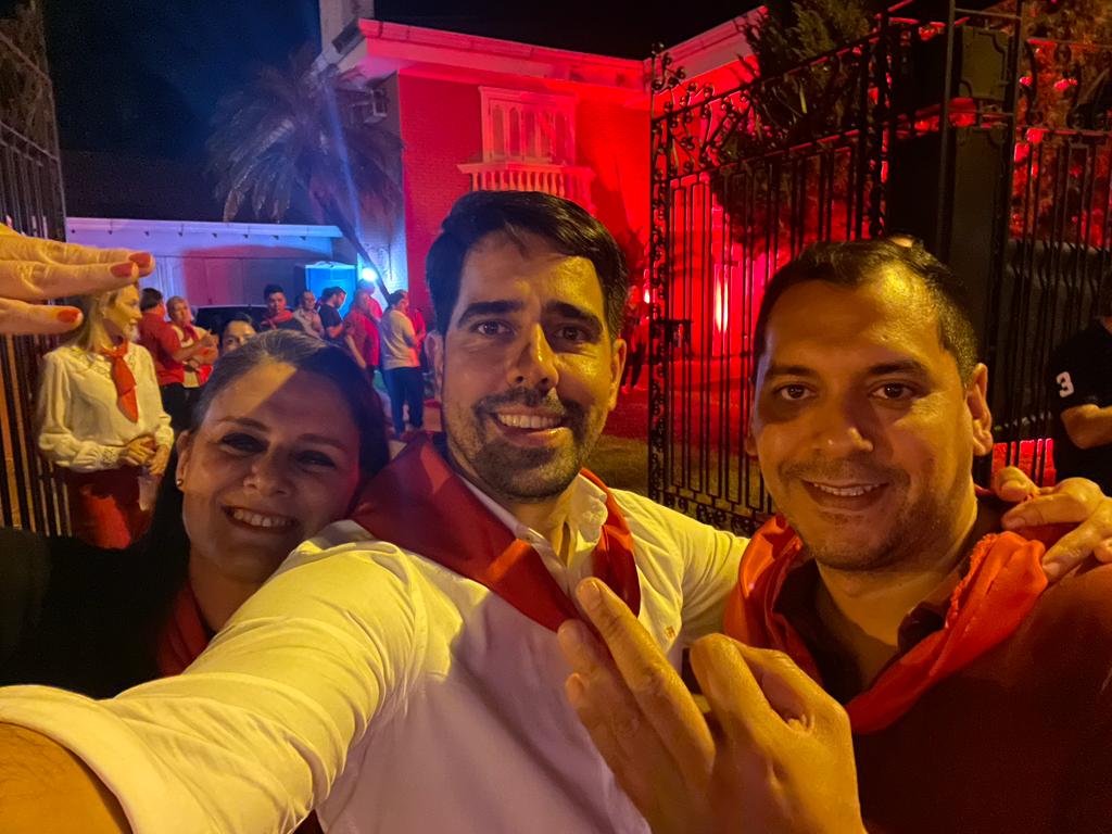 Un encuentro de hermandad se vivió en la residencia de Juancito Pereira, aspirante a la Seccional N°1 de CDE