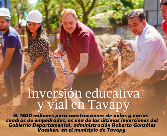 OBRA EN TAVAPY, Gobernación del Alto Paraná