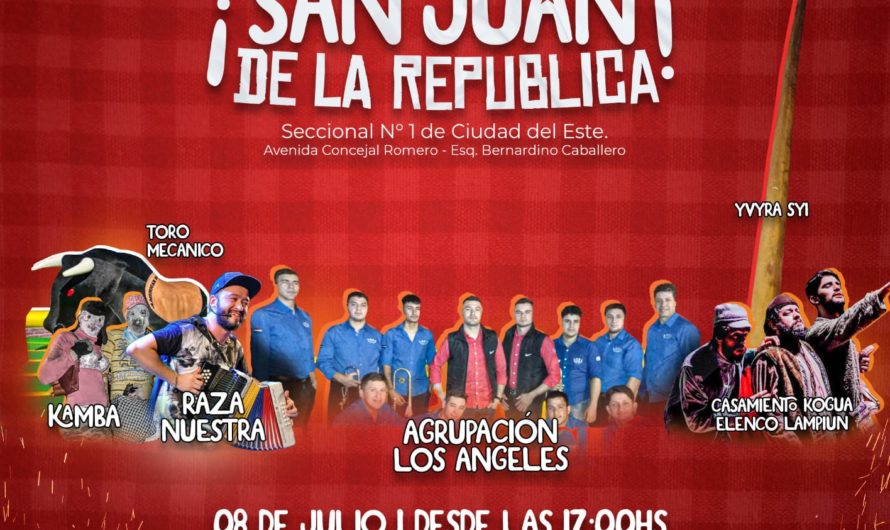 Apoyo de las Damas Coloradas de la Seccional N01, fiesta de San Juan del día 8 de Julio.