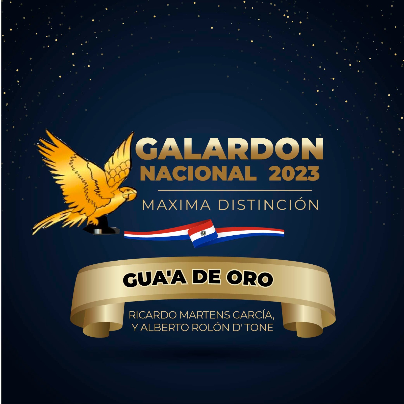 Declaran de interés municipal el Galardón Nacional Gua’a de Oro 2ª Edición