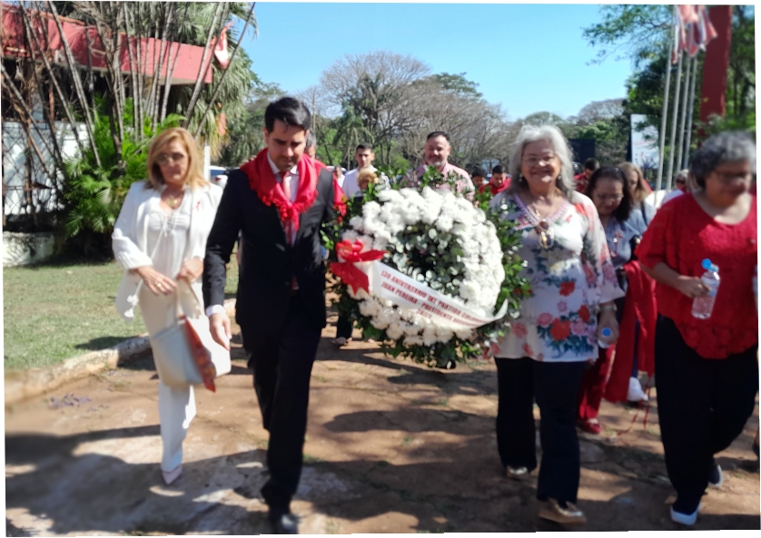 Conmemoran en CDE el aniversario 136 del Partido Colorado