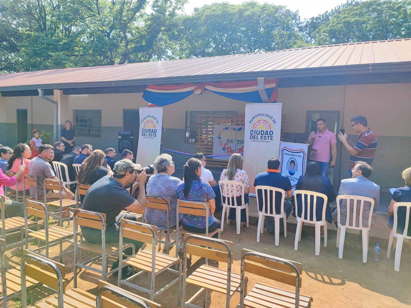 Inauguran mejoras en la Escuela Básica 2969 Ramona Eudocia Prieto de González