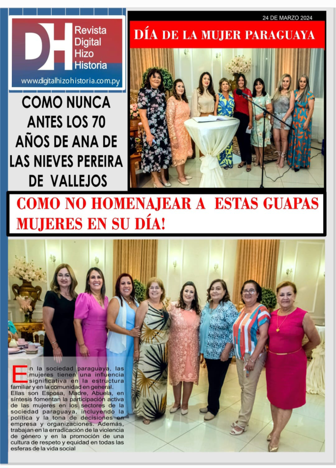 “¡Hoy celebramos a las mujeres paraguayas, verdaderas heroínas de nuestra sociedad!