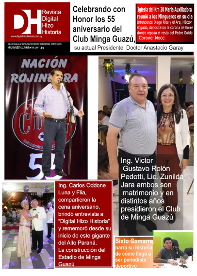 Club Minga Guazú celebra 55 años de vida institucional