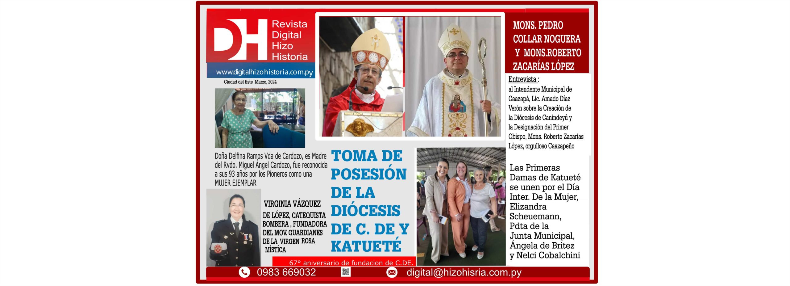 Posesión de la Diócesis de C.DE y  Katueté