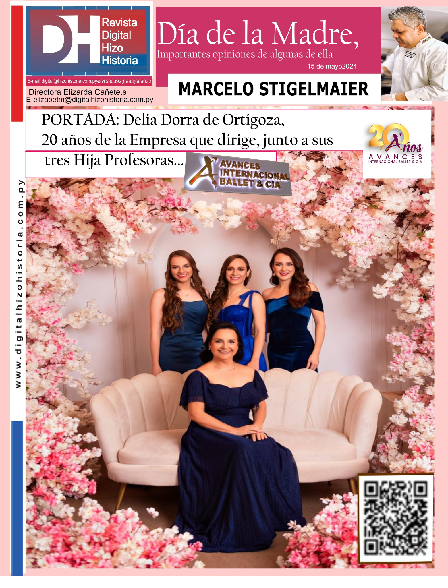 Delia Dorra de Ortigoza, madre y directora de una prestigiosa  Avances Ballet& Cia