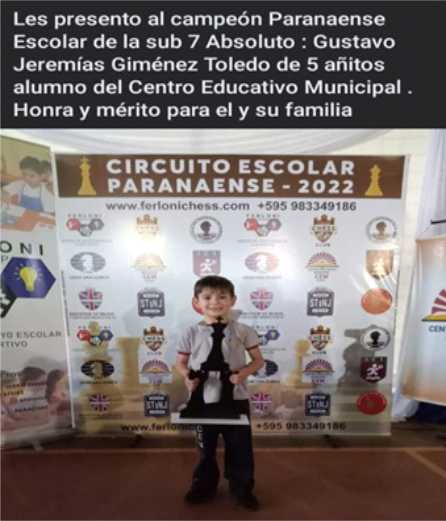 Joven Prodigio del Ajedrez Paraguay
