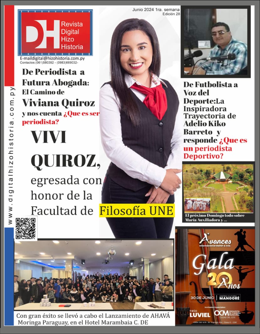 Les presento la portada de Junio, Viví Quiroz y Adelio Barreto,Profesionales de la Comunicación