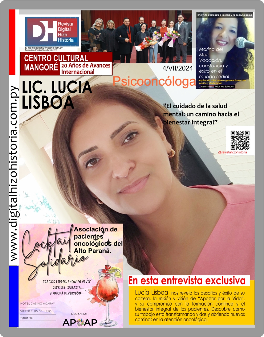 Lucía Lisboa, Gerente de Apostar por la Vida, Solidaridad, Historia, y Dedicación