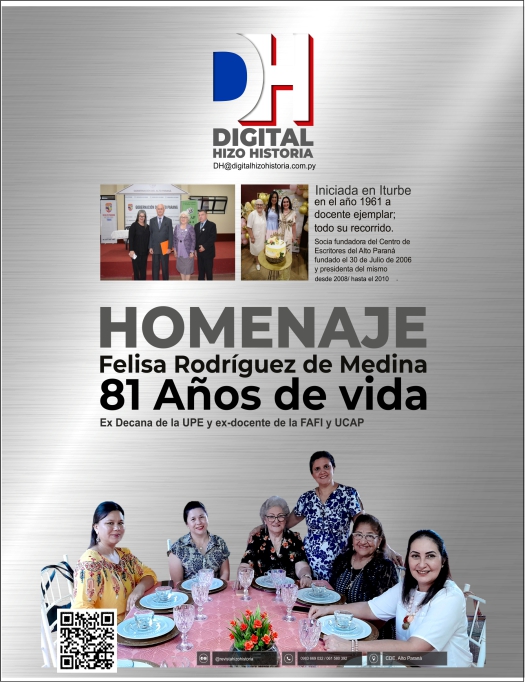 Pasajes de Vida de la Prof. Felisa como docente, escritora y madre