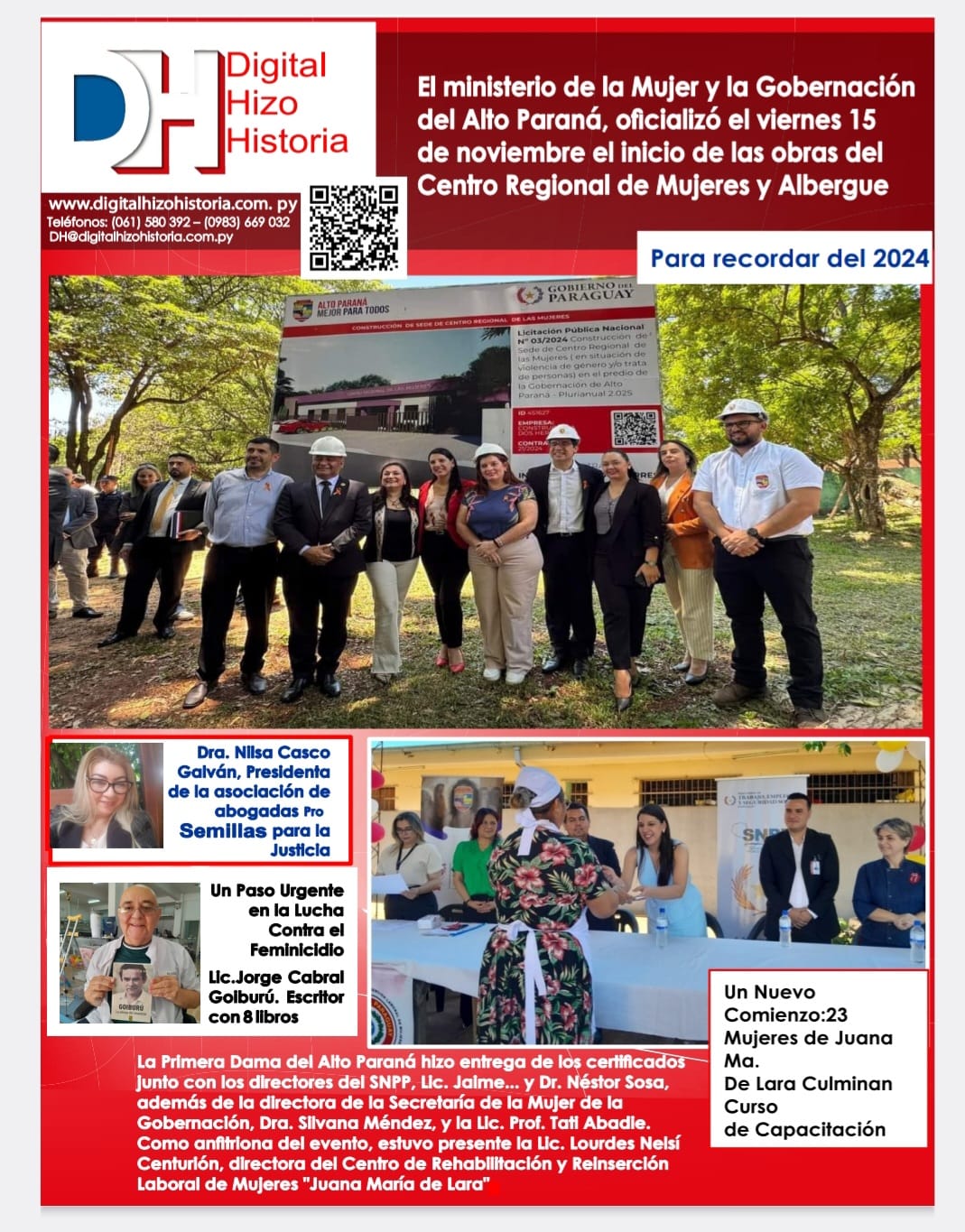 ¡Descubra las voces que Hacen Historia! Para recordar del 2024