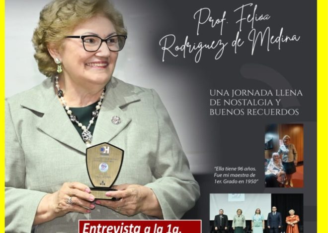 Homenaje a lideres 2024 Dra Felisa Rodríguez de Medina