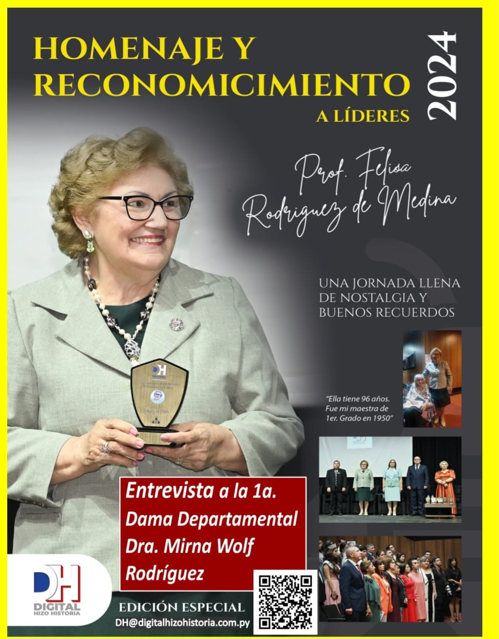 Homenaje a lideres 2024 Dra Felisa Rodríguez de Medina