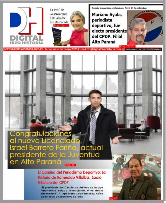 Mariano Ayala, Pdte.Del C.PDP. Filial A. Paraná,Isael Barreto Pdte. de la Juventud