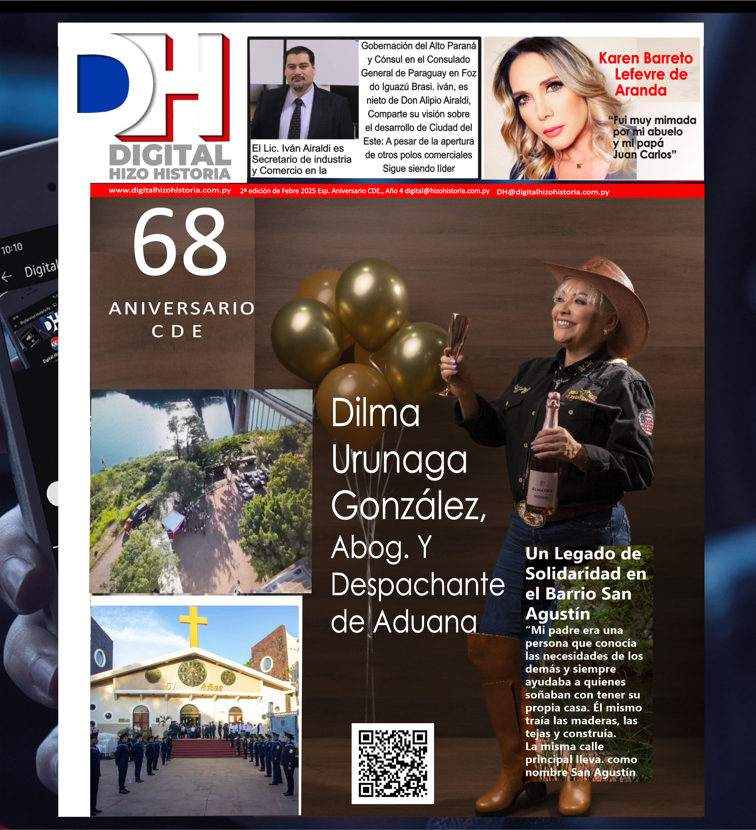 Ciudad del Este celebra 68 años: emoción y gratitud desde su hito fundacional