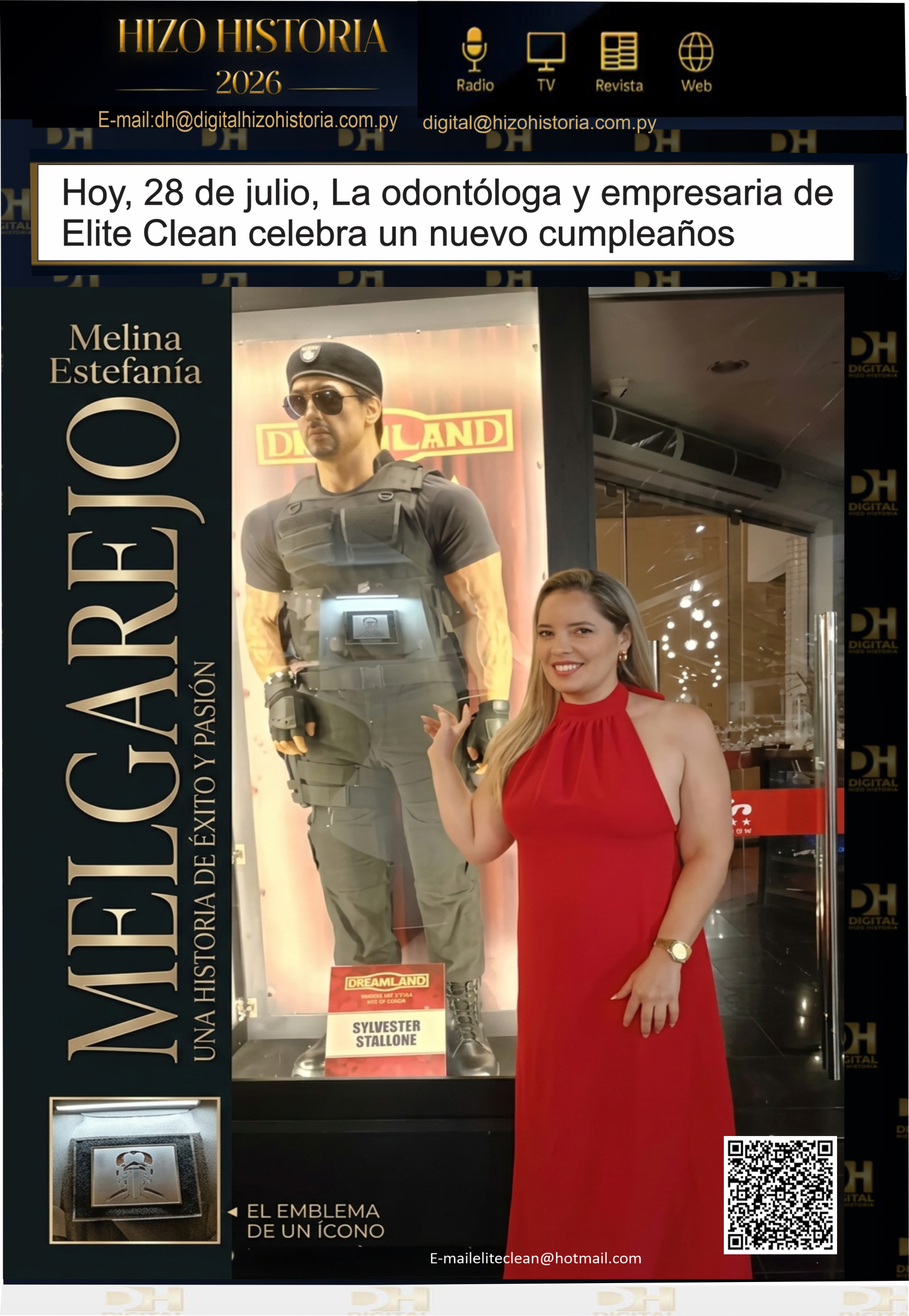¡Feliz cumpleaños, Dra. Melina Melgarejo!
